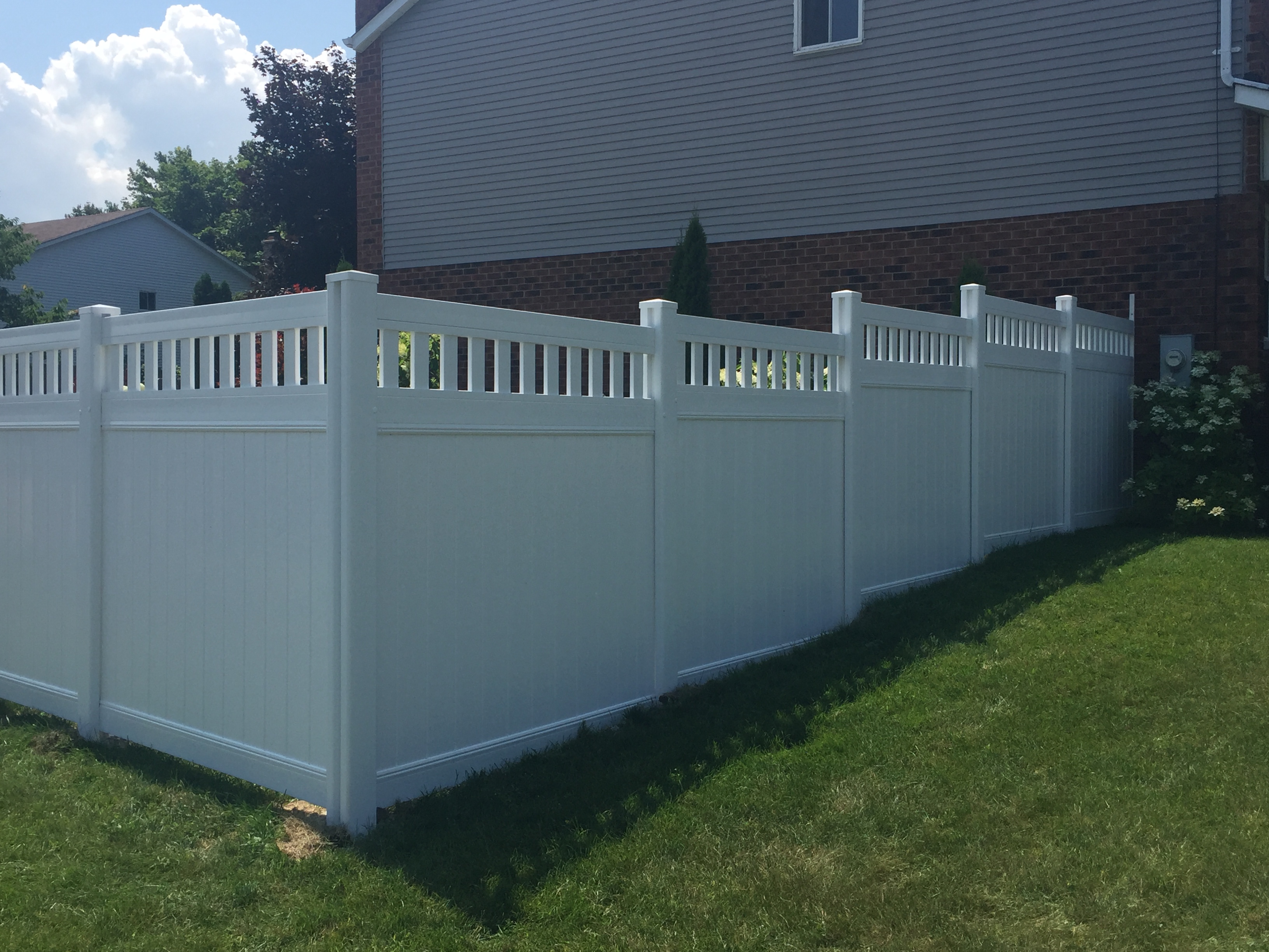 White Vinyl Fence Installed Oakville